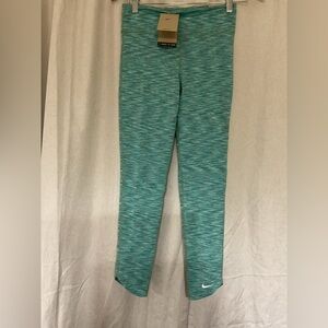 Nike One Girls' Dri-FIT training  Legging Green/white L